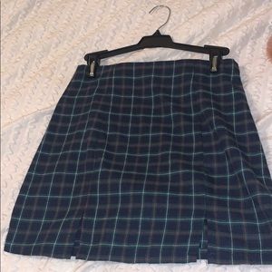 plaid skirt